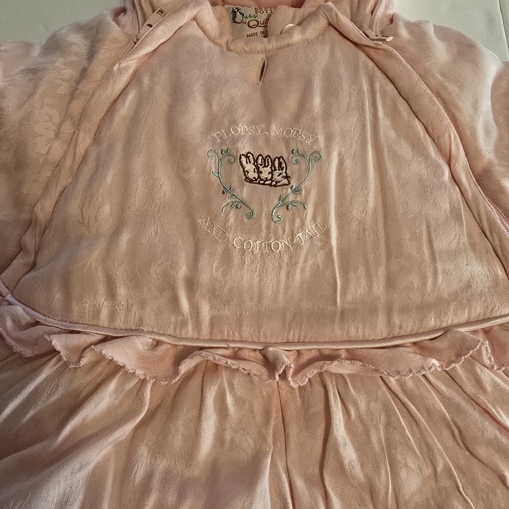 Vintage Quiltex NWT Pink Baby Snowsuit Winter Clean Infant Adorable Size 3-6 M - Picture 6 of 11